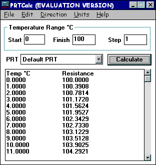 Temperature To Ohms Conversion Chart